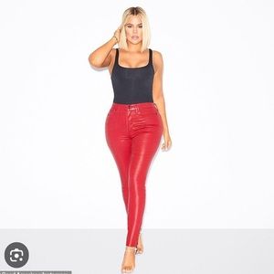 Good American Red Skinny Jeans